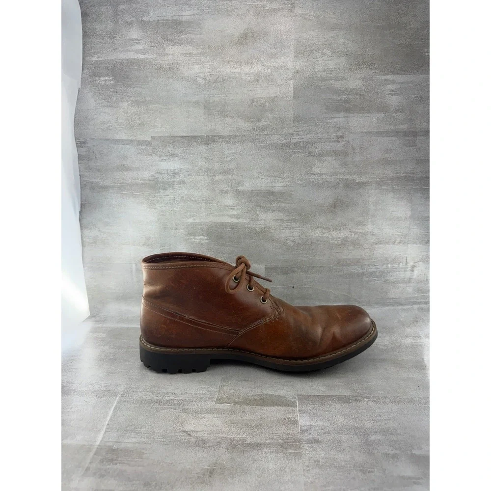 Clarks Men Brown Leather Chukka Boots 26103252 Lace Up Lug Sole Size 9M